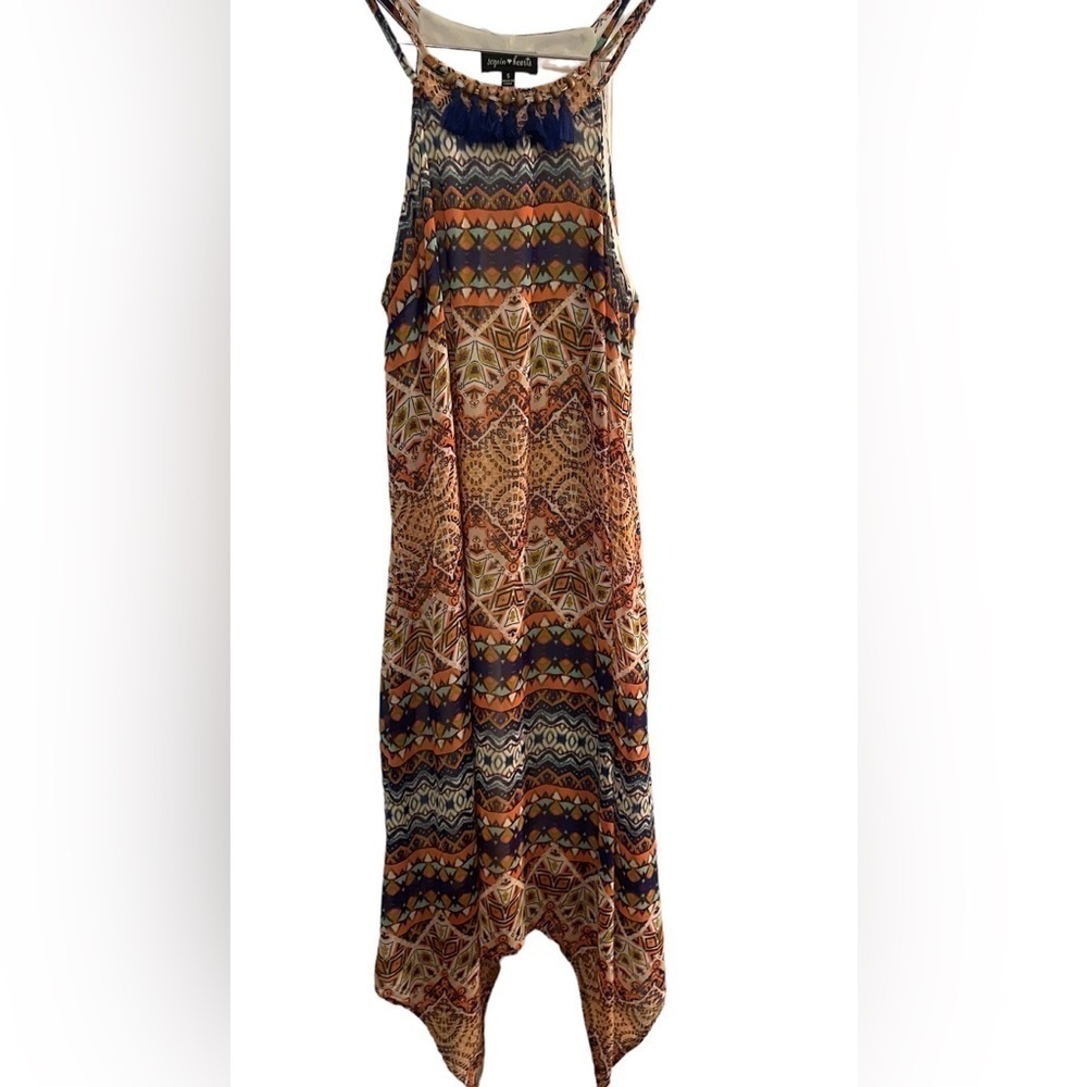 Sequin Heart boho Style Dress Women’s Size Small - Picture 5 of 11